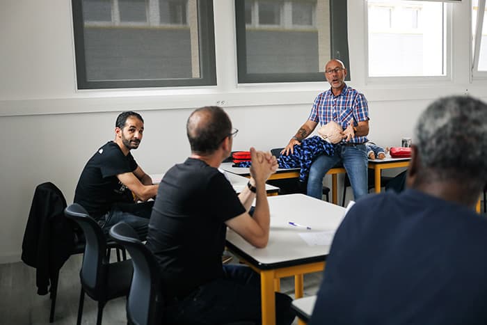 Image d'illustration : formation SST pour des intérimaires Janus au sein du Campus Vitamine T